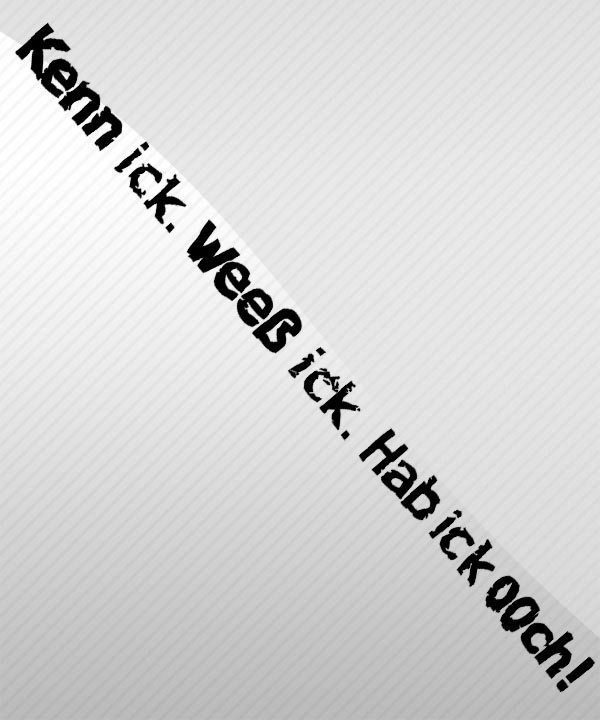 Kenn ick weeß ick hab ick ooch Auto Aufkleber in schwarz