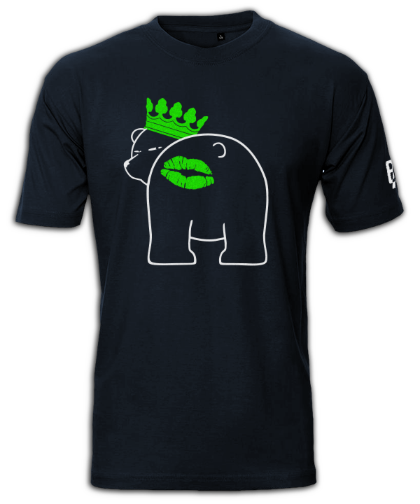 Berliner Bär Knutscher Kuss Mund auf Arsch Backe Hintern Shirt